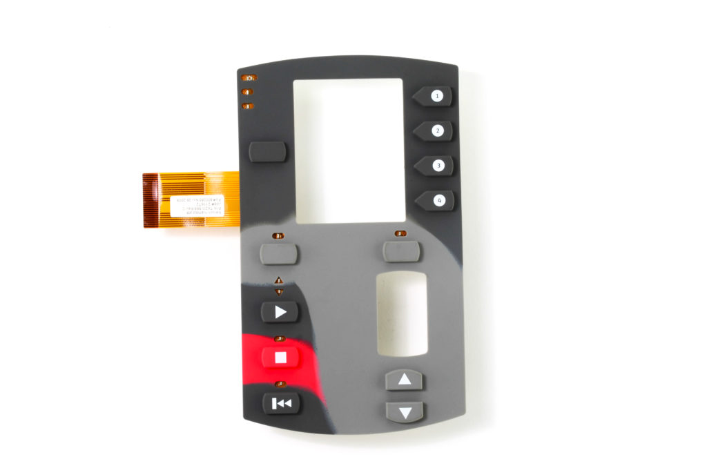 Silicone rubber keypad integrated with flexible printed circuit
