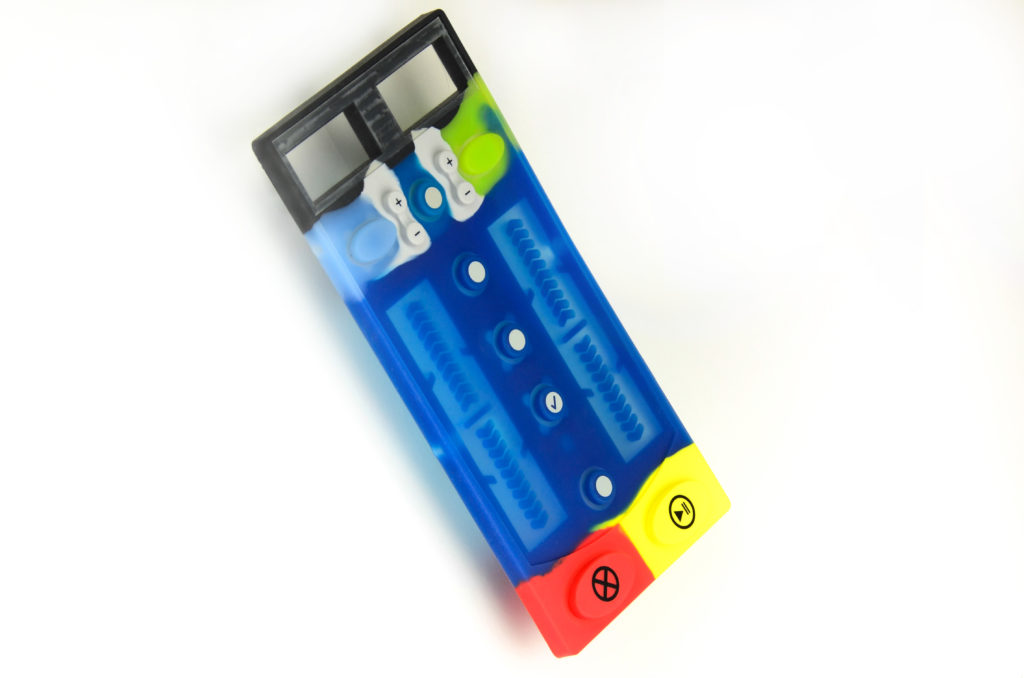 Multi-color silicone rubber keypad designed, engineered, and manufactured for Bayer Healthcare
