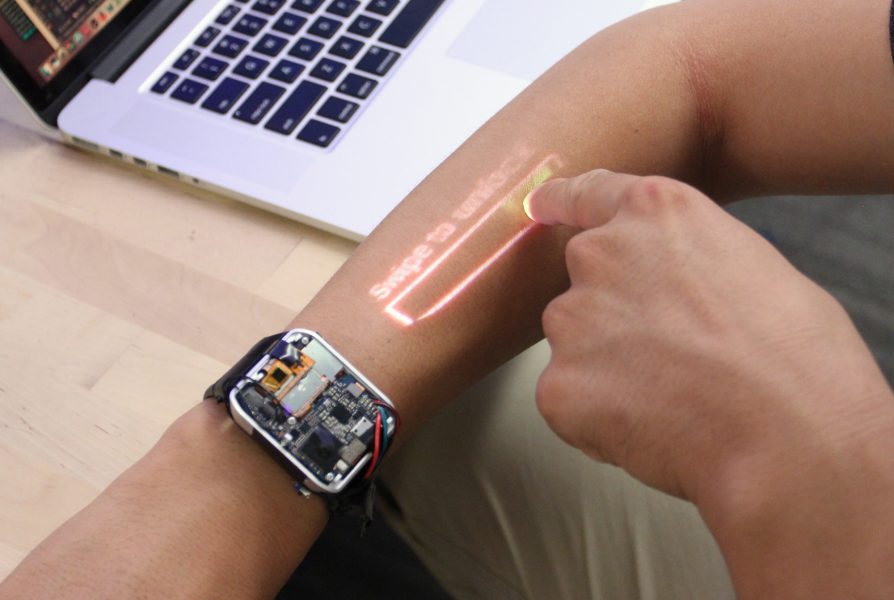 Researchers Develop Touchscreen-Projecting Wristwatch